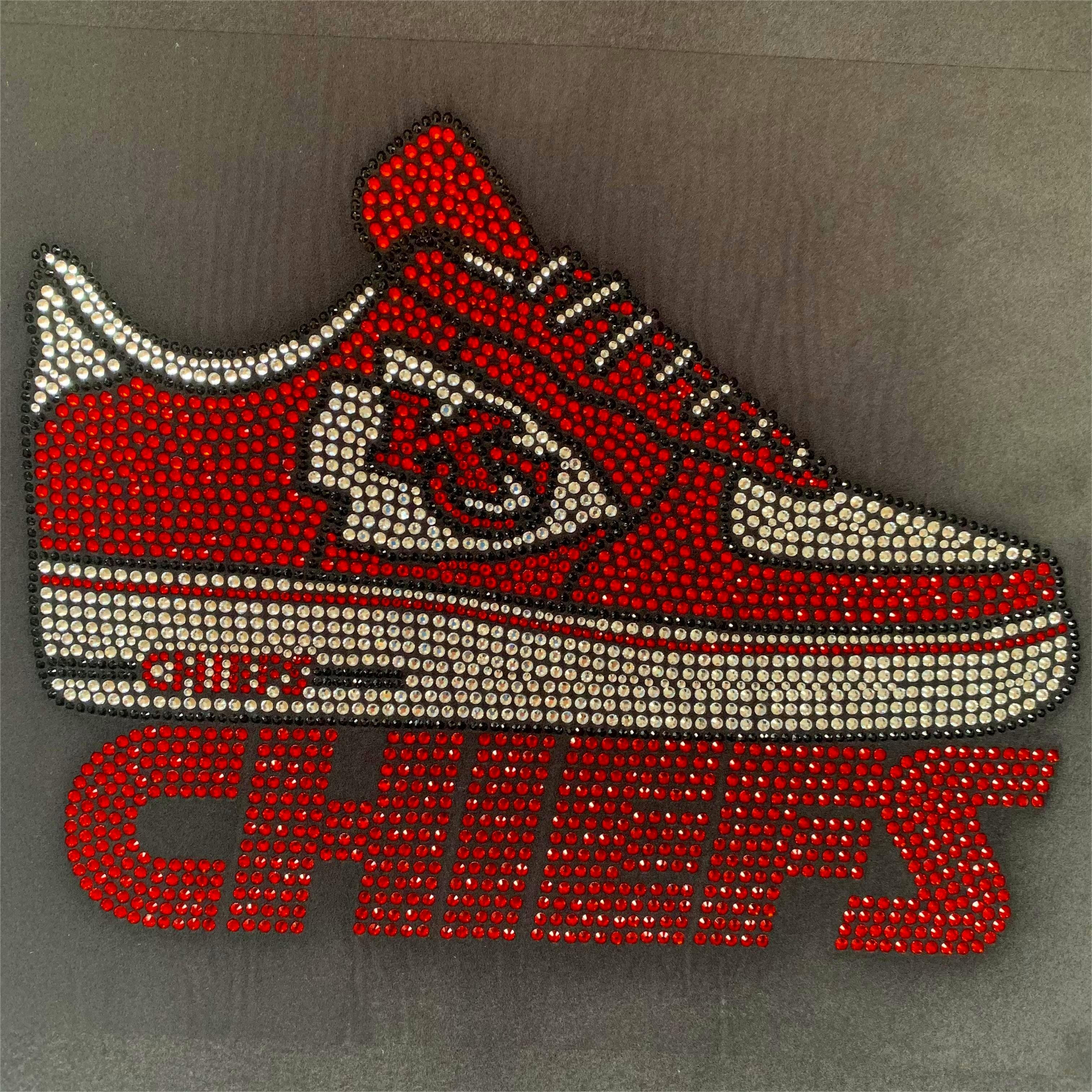 High Quality No Falling off Hotfix Rhinestone Design Football NFL Sports Team Logo Rhinestone Transfers