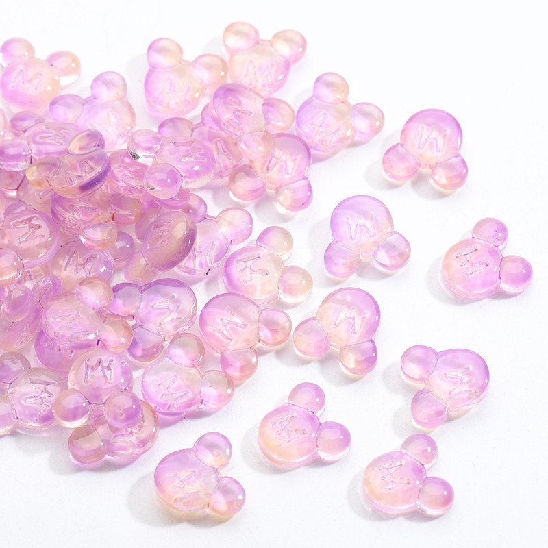Carton Glass Nail Art Rhinestone Charms Bear Mouse Crystal Nails 3D Nails Accessories