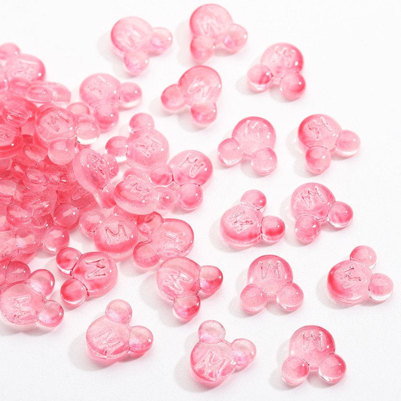 Carton Glass Nail Art Rhinestone Charms Bear Mouse Crystal Nails 3D Nails Accessories