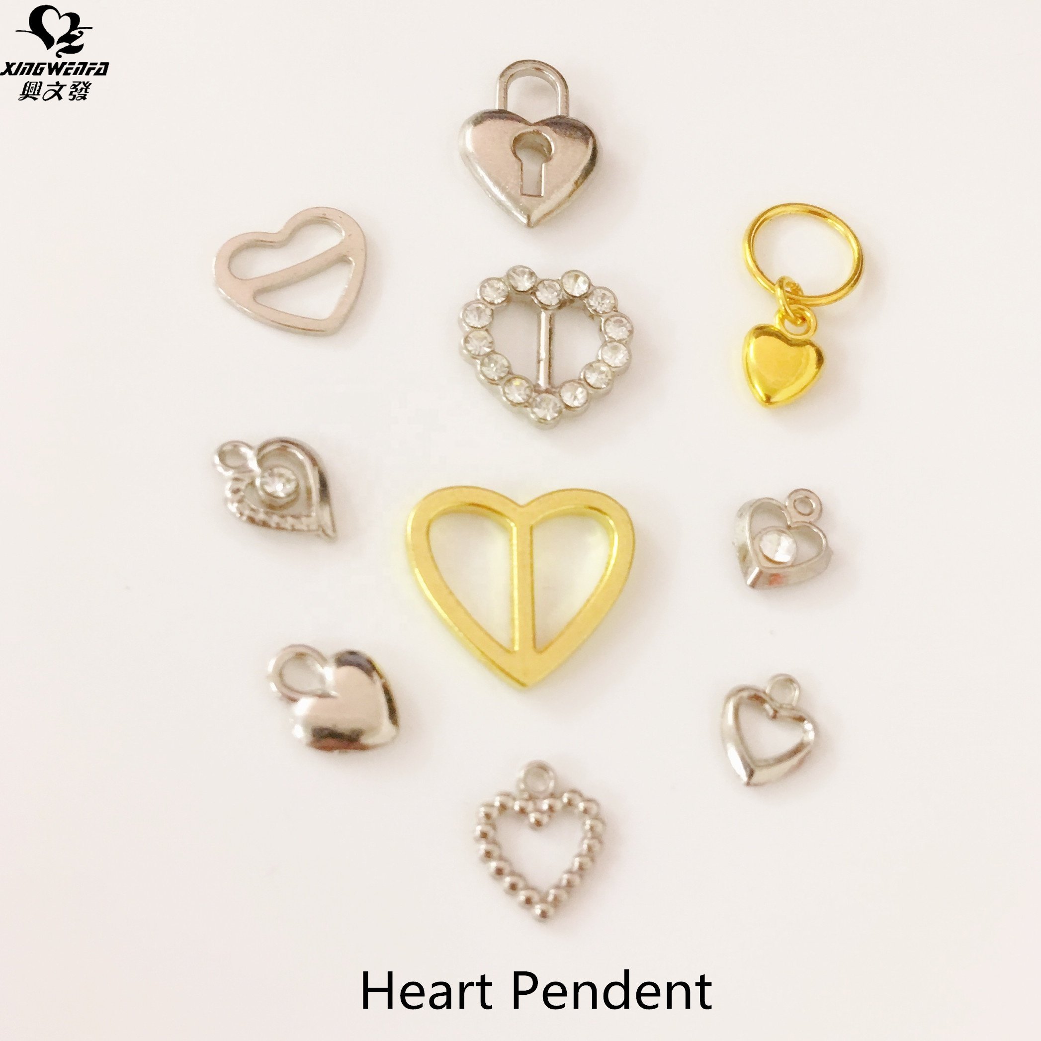 Underwear accessories bra bow heart pendent heart shape pendant charm