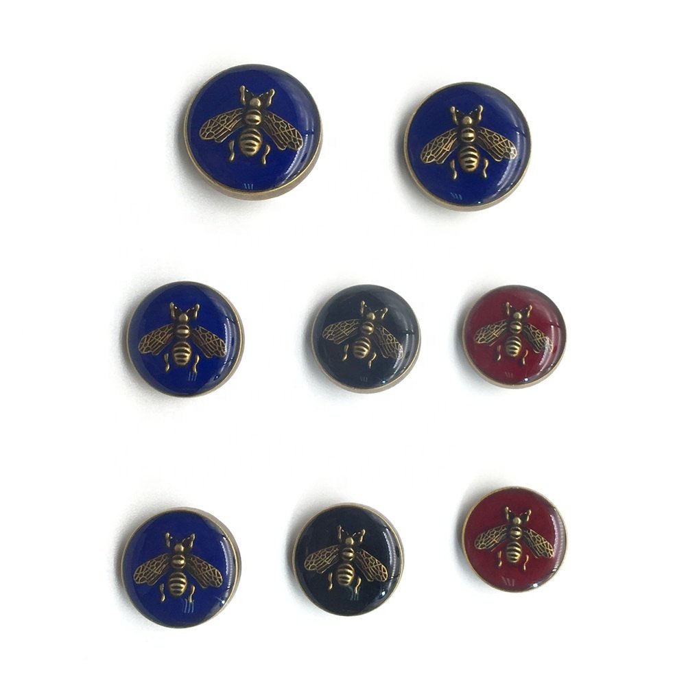 Washable brand luxury Designer Round rhinestones Metal shank buttons for shirt accessories