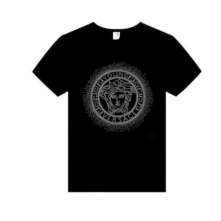 Hot sell wholesale brand new logo rhinestone heat transfer