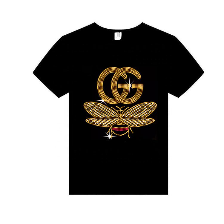 Hot sell wholesale brand new logo rhinestone heat transfer