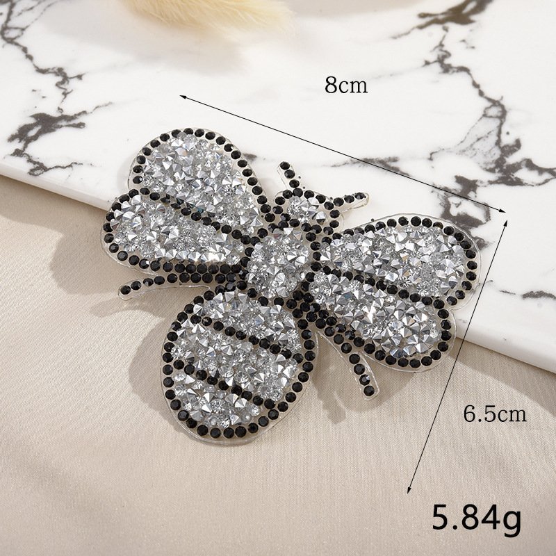 Bee Patches Luxury Hox Fix Rhinestone Heat Patches Iron on Cute Animals Designer Beaded Bling Colorful DIY Bee Patches for Kids