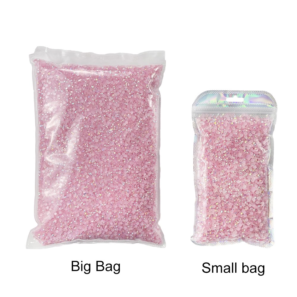 Wholesale Verified Supplier Small Package Non-hotfix Rhinestones Resin Jelly Rhinestone 2mm 3mm 4mm 5mm 6mm for 6mm Shoes 2 Bags