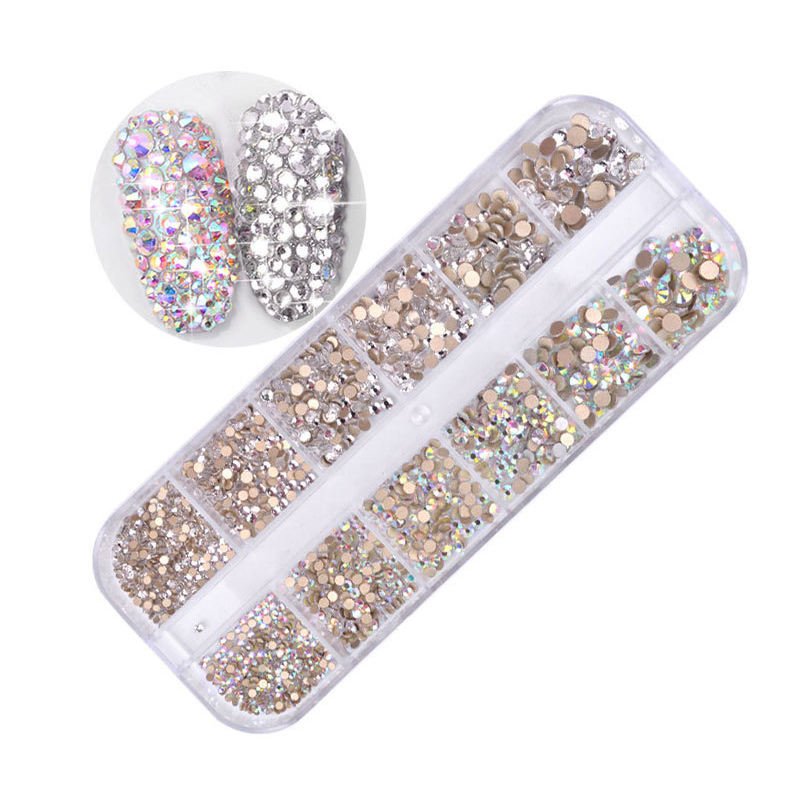 Honor of crystal 3d Design Transfer Design Decorations Mixed Size Custom Nail Rhinestone Boxes New Design Nail Rhinestones