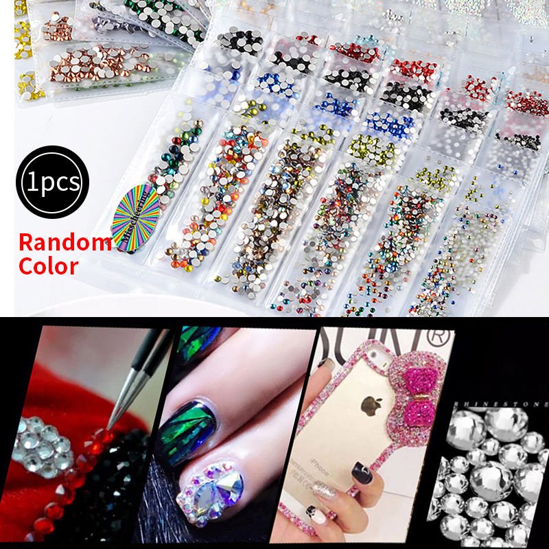 Honor of crystal 3d Design Transfer Design Decorations Mixed Size Custom Nail Rhinestone Boxes New Design Nail Rhinestones