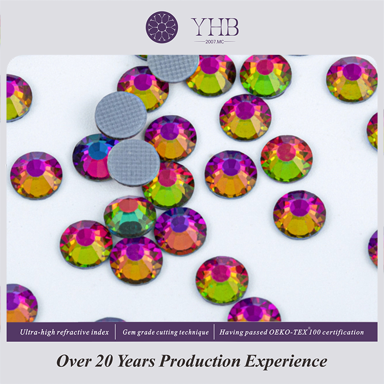 Manufacturer YHB Wholesale Rhinestone Diamonds For Mardi Gras Dress Decoration