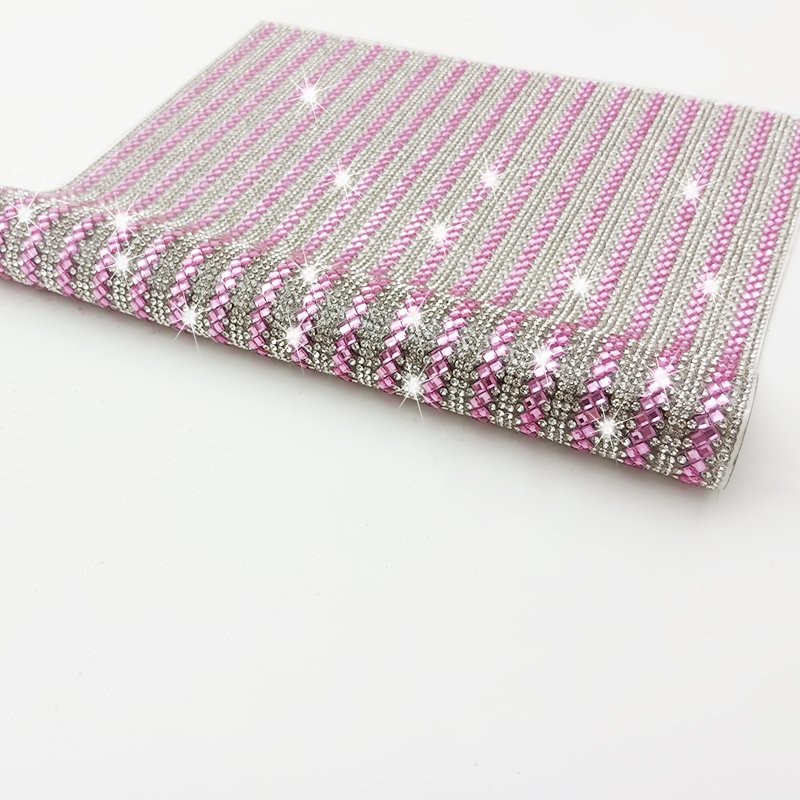Hot Fix Melt Glue Trimming Sheet Evening Dress Fabric Hot Sale Tongshin Rhinestone DIY Iron with Rhinestones Crystal Sheet