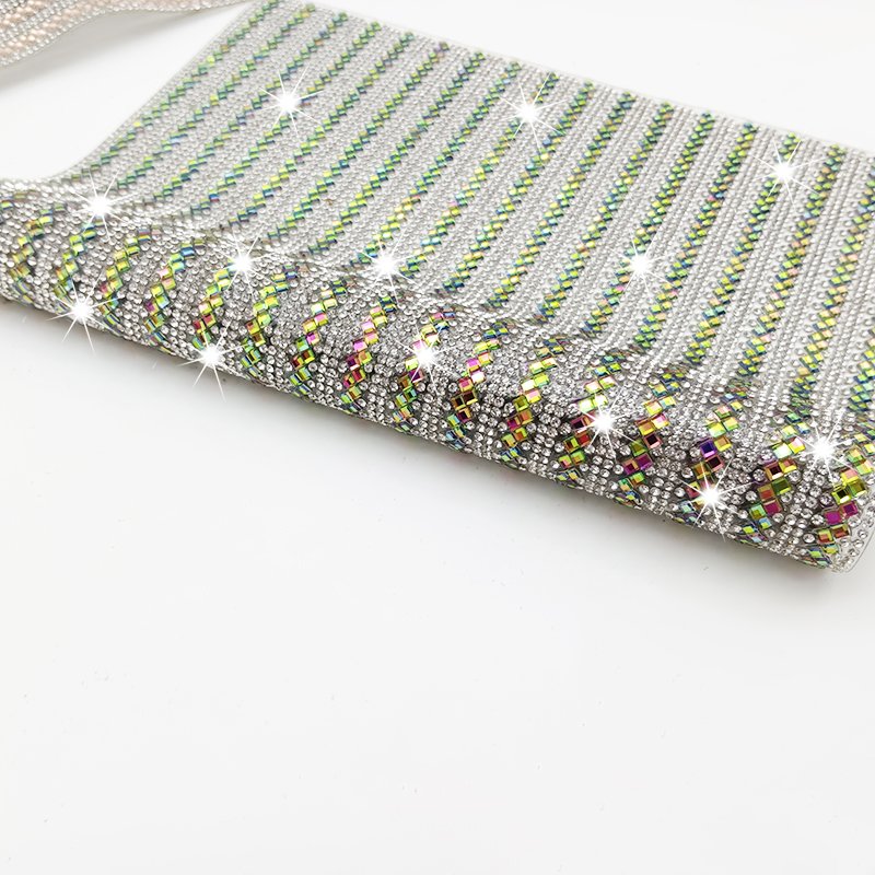 Hot Fix Melt Glue Trimming Sheet Evening Dress Fabric Hot Sale Tongshin Rhinestone DIY Iron with Rhinestones Crystal Sheet