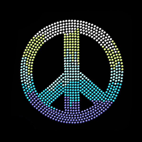 dove rhinestone heat transfer dove peace iron on rhinestone hotfix motif