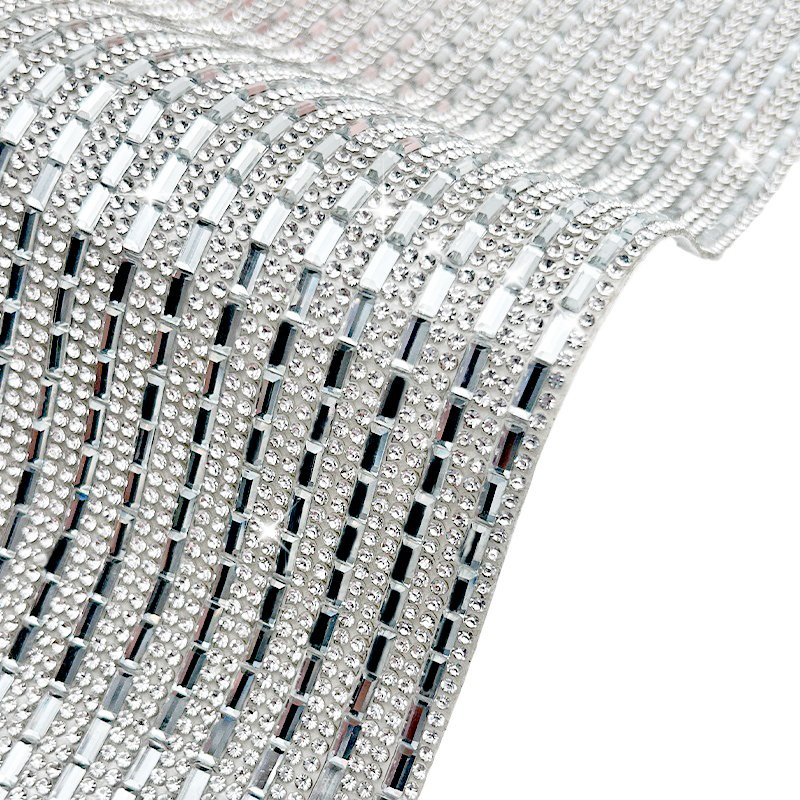 Hot Sale Crystal Rhinestone Stickers Glass Diamond Self-adhesive Rhinestones Sheet for Clothing Shoes Decorative