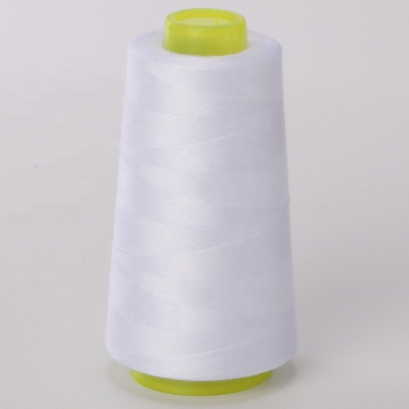 Factory Wholesale In Stock 402 Polyester Sewing Thread Solid Color Dyed Spun Yarn Sewing Thread For Garment 3000y