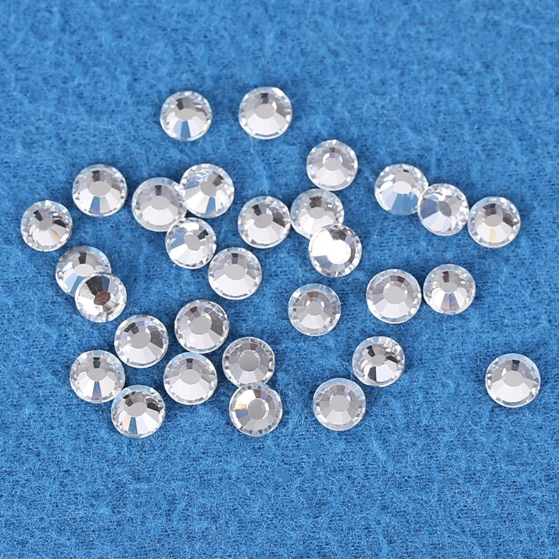 Wholesale nail glass rhinestones Irregular mixed size Crystal charm Color Flat bottom diamond nail decoration