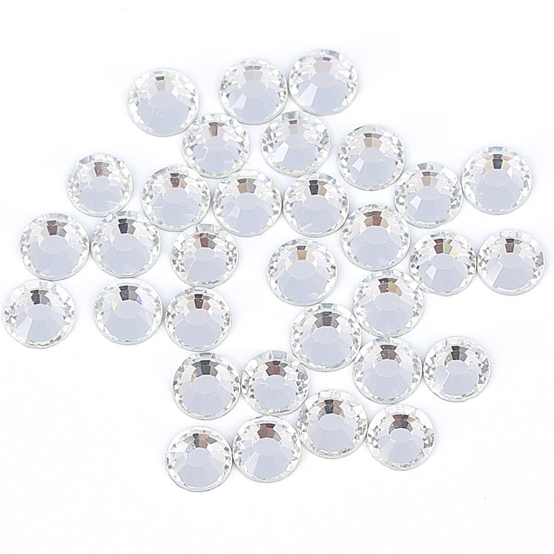 Wholesale nail glass rhinestones Irregular mixed size Crystal charm Color Flat bottom diamond nail decoration