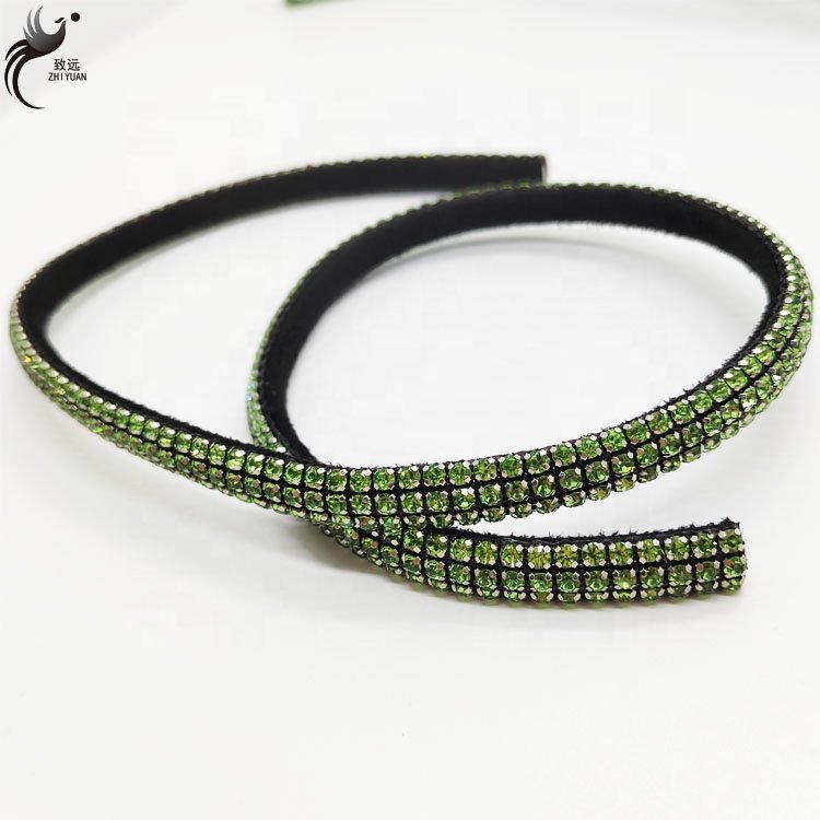Factory production rhinestones rope diamond Diy clothing shoe decoration attachment rhinestone half tube rope