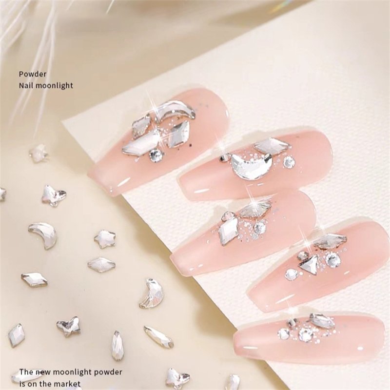 Supplies 1440pcs Big Bag Rhinestones Nail Art Flat Back Crystals Glass Nail Diamond For Dresses Decoration Weddings Accessories