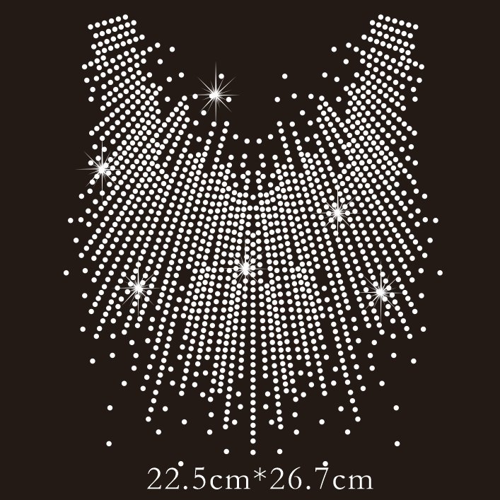 Crystal Rhinestone Pattern For Sportswear Gym Outfit Hot Fix Rhinestone Transfer Designs Iron On Motifs