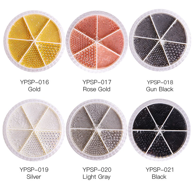 Beauty Nail Decoration Multi Size Round Beads Accessories Crystal Pearl Nail Rhinestones