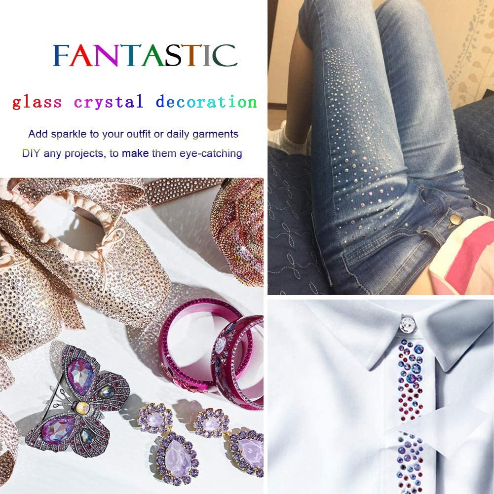 CY Jonquil In Stock Stone Crystal Ab Glass Lote 500 Gross Bulk Hotfix Rhinestones