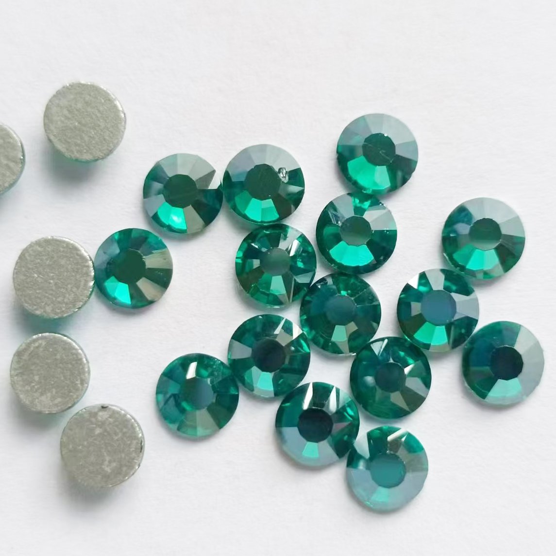 sparkling round rhinestones flat back loose Glass Beads for Shoes Garments Bags Nail Art Hotfix Glue-On Technique Versatile Use