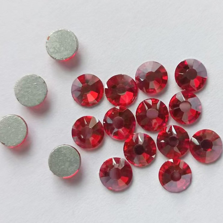 sparkling round rhinestones flat back loose Glass Beads for Shoes Garments Bags Nail Art Hotfix Glue-On Technique Versatile Use