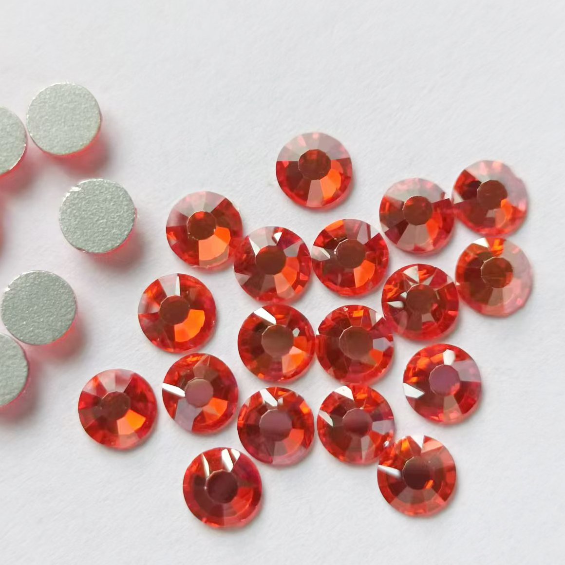 sparkling round rhinestones flat back loose Glass Beads for Shoes Garments Bags Nail Art Hotfix Glue-On Technique Versatile Use