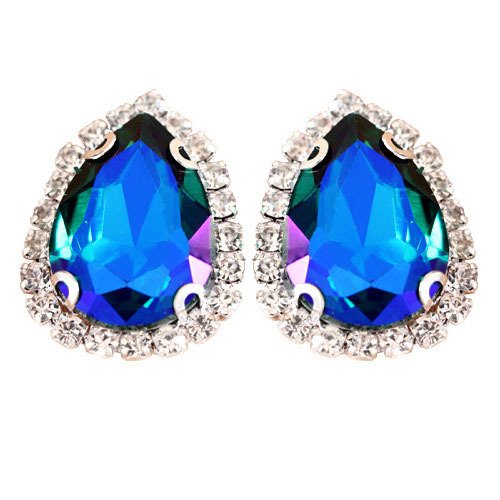 wholesale bulk silver/gold plating brass claw setting sew on rhinestone Crystal glass stones for clothes