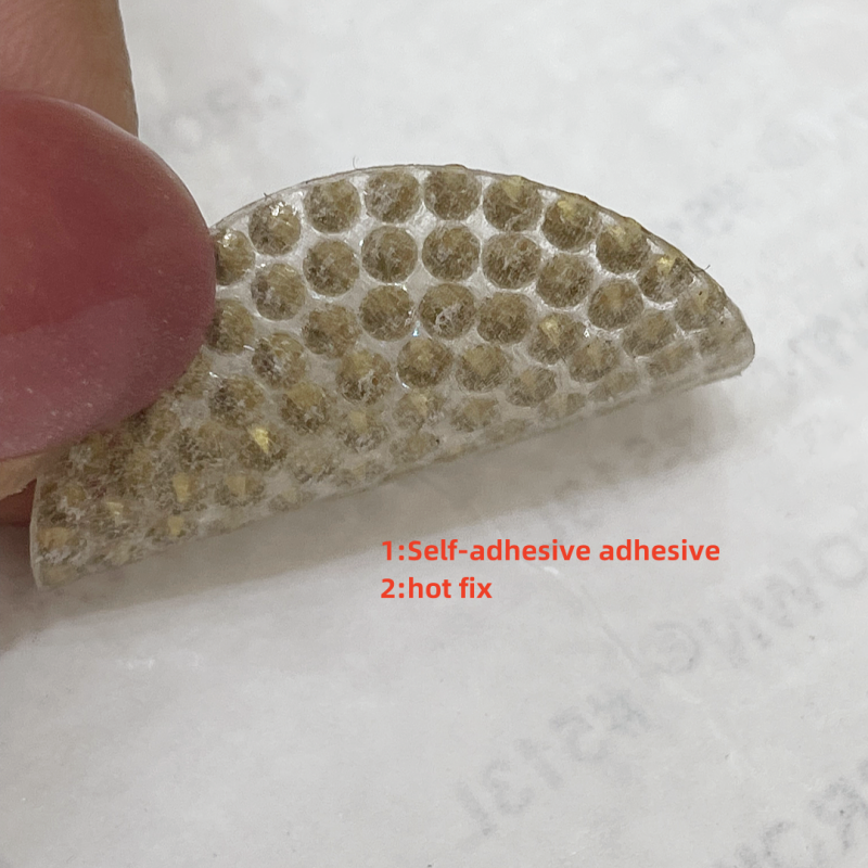 2024 New Rhinestone Self Adhesive Hot Fix Crystal Patch Sports Patch self adhesive patches for clothing