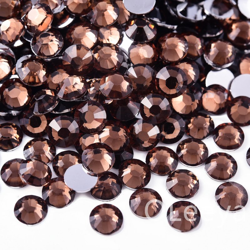 Oleeya Factory Bulk Package Resin Jelly Rhinestones Crystal Clear Flatback Non Hot Fix Rhinestones for DIY Bows Decorations