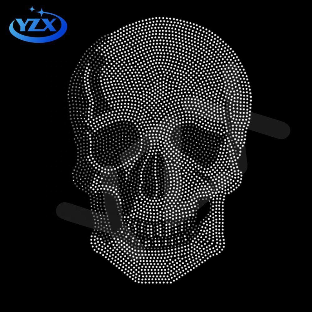 Custom Iron-On Animal Design Tiger Rhinestone Transfer for Shirts and Hoodies