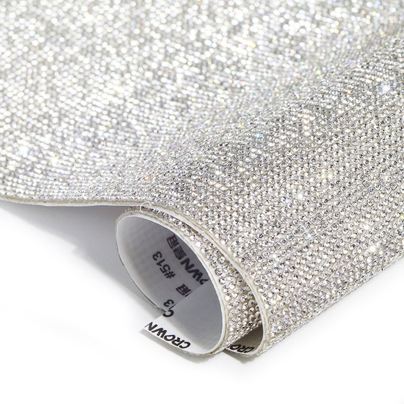 Bling hot multiple sizes 2mm ss6 Sapphire Diamond Self Adhesive Rhinestone Sheet For Diy home Decoration,car decoration