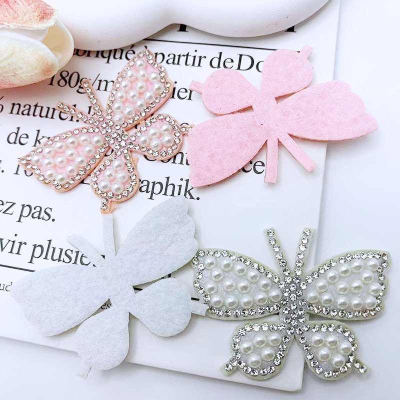 Hot Fixed Rhinestone Sticker Trimming Pearl Rhinestone Patch Clothing Decoration