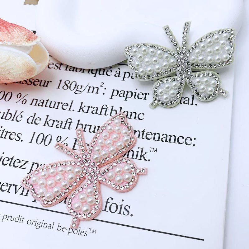 Hot Fixed Rhinestone Sticker Trimming Pearl Rhinestone Patch Clothing Decoration