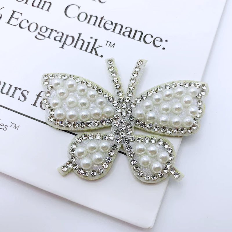 Hot Fixed Rhinestone Sticker Trimming Pearl Rhinestone Patch Clothing Decoration
