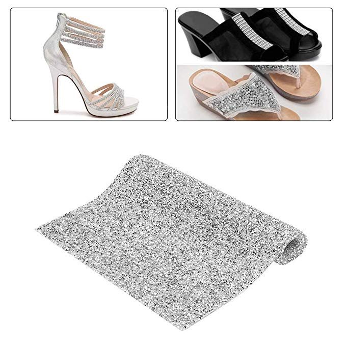 Self adhesive glitter rhinestone sticker sheet diamond sheet rhinestone for car shoes bag decoration
