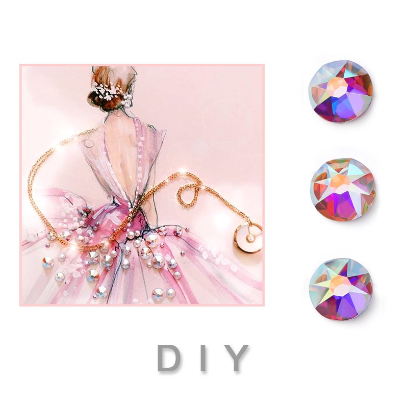 Sparkly Clear Edge Round Shape 2088 Machine Cut Faces Good Quality Luxurious Rhinestones for Top Decoration Accessories