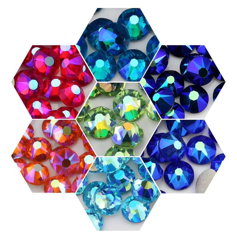 Sparkly Clear Edge Round Shape 2088 Machine Cut Faces Good Quality Luxurious Rhinestones for Top Decoration Accessories