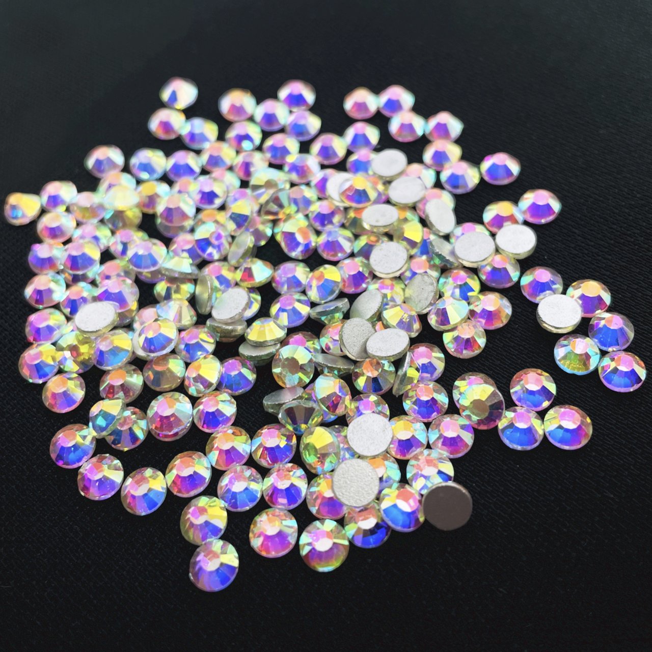 Yantuo Ab Colors Flat Back Stones for Nail Art Decoration High Quality Glass Non Hot Fix 2080 Rhinestone Crystal 2 Bag Lead Free