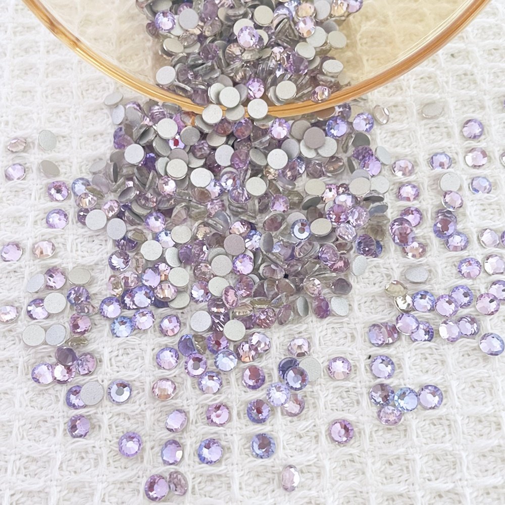 wholesale SS20 SS30 Non-Hot Fix round Crystal Rhinestones air violet Flatback rhinestones cristal Stone, for Nail Art