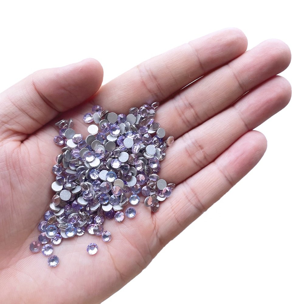 wholesale SS20 SS30 Non-Hot Fix round Crystal Rhinestones air violet Flatback rhinestones cristal Stone, for Nail Art