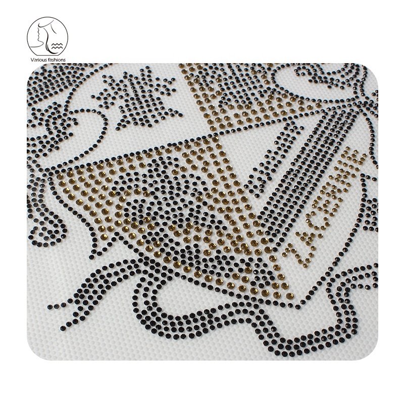 YunShang Custom Crystal Rhinestone Cartoon Betty Fashion brand rhinestone Heat Transfer