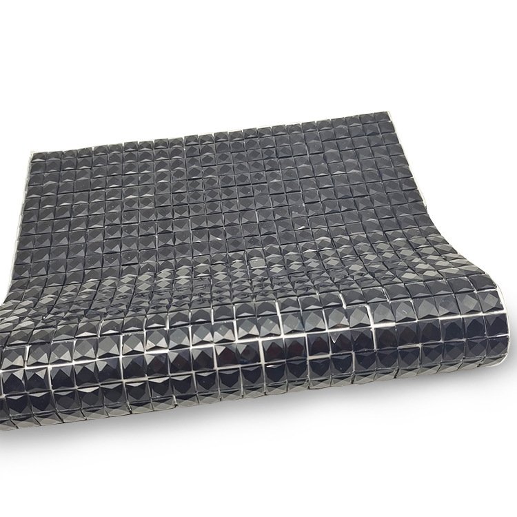 Large Glass Self Adhesive Rhinestone Mesh Crystal Flatback Rhinestone Sheet Sticker Diamond for Wall