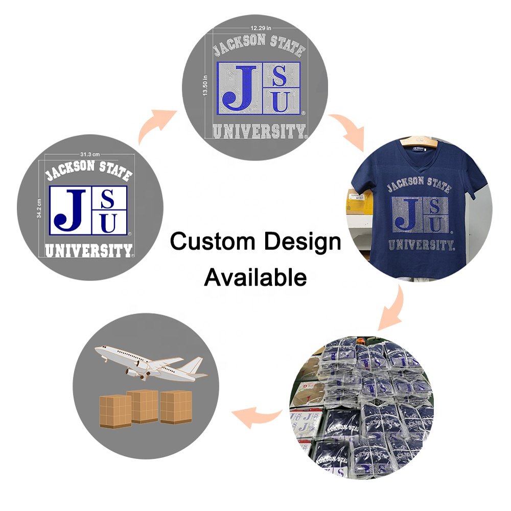 Custom Sorority Life Hotfix Motif Rhinestone Transfer for Garments