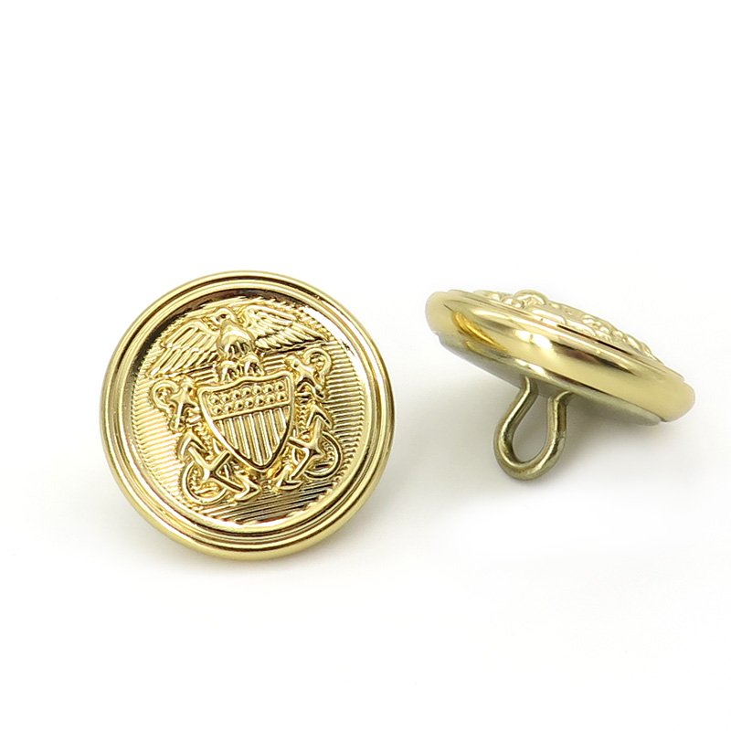 Wholesale metal rhinestone button bulk metal buttons for clothes customized metal buttons