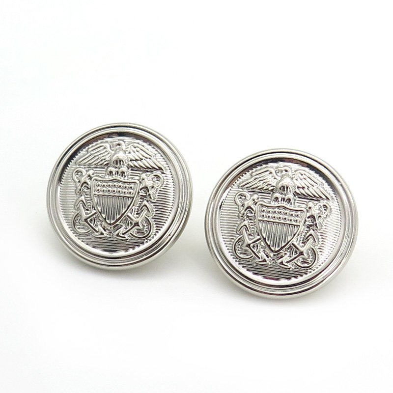 Wholesale metal rhinestone button bulk metal buttons for clothes customized metal buttons