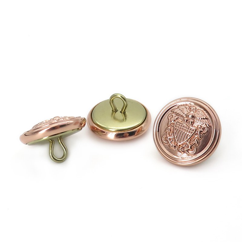 Wholesale metal rhinestone button bulk metal buttons for clothes customized metal buttons