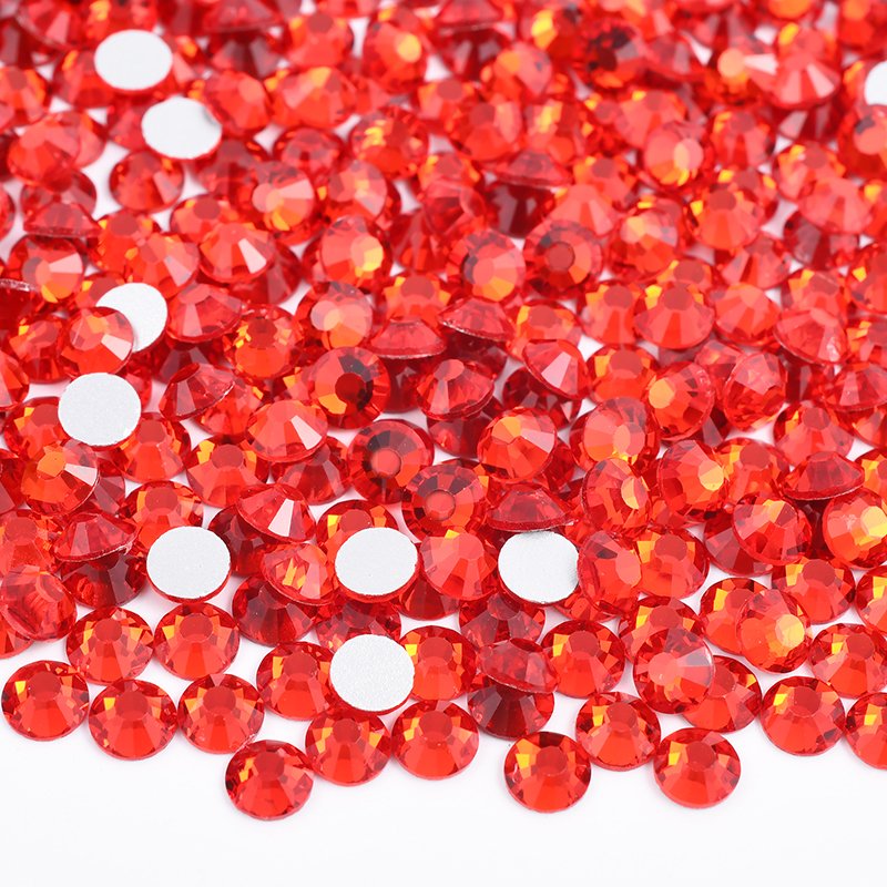 High Quality SS3 SS6 SS12 SS16 SS20 SS30 Non Hotfix Transparent Crystal Stone Flat Back Glass Rhinestones For Decoration