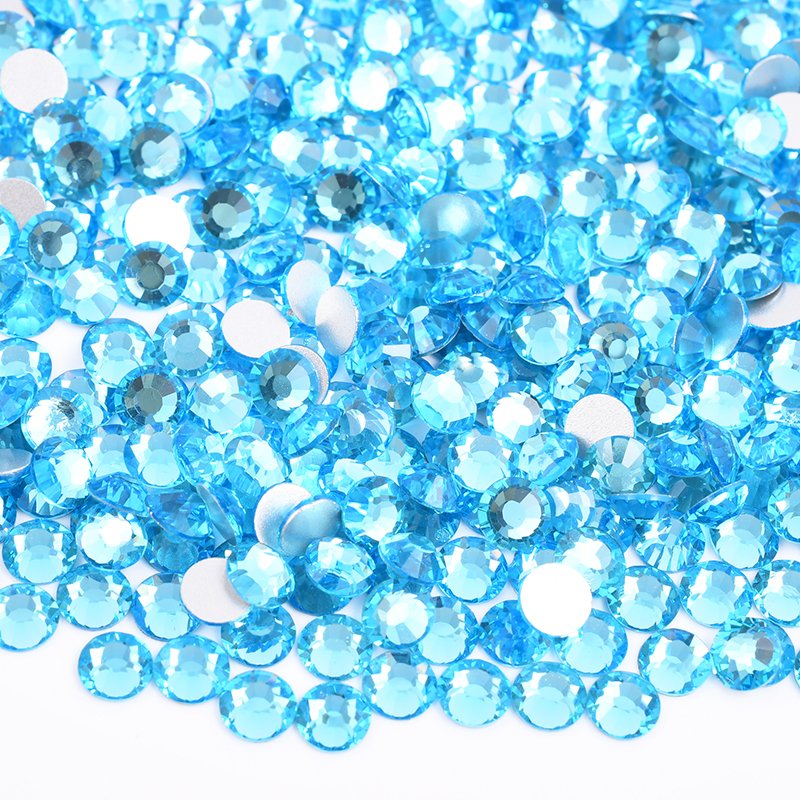 High Quality SS3 SS6 SS12 SS16 SS20 SS30 Non Hotfix Transparent Crystal Stone Flat Back Glass Rhinestones For Decoration
