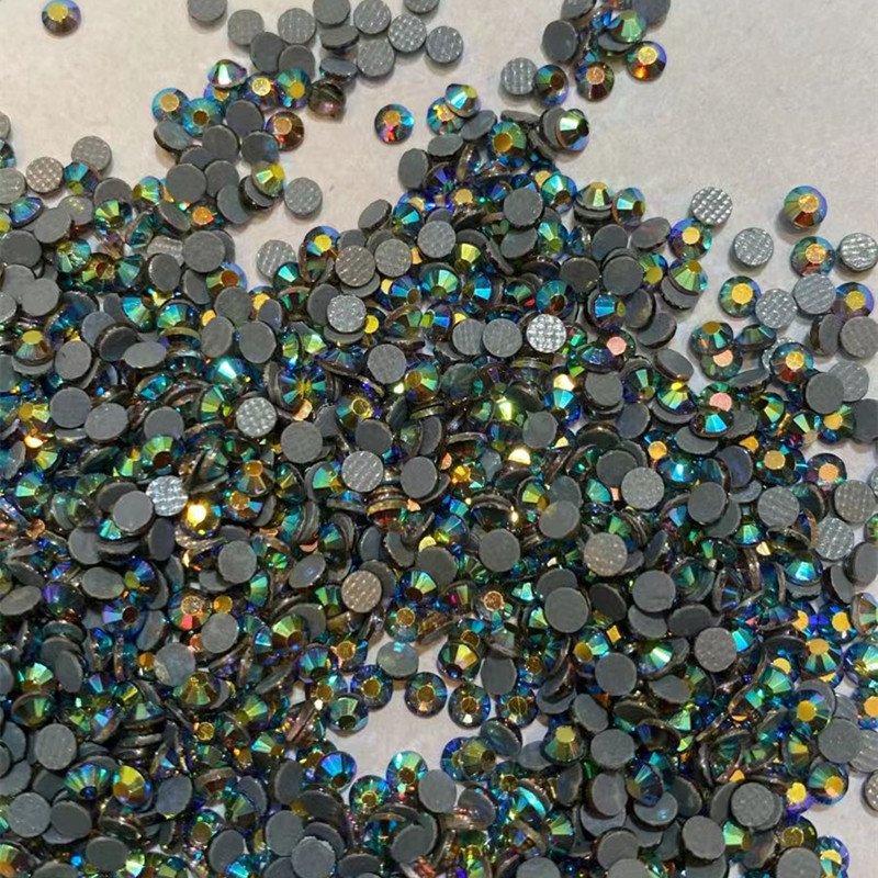 JC crystal JC wholesale crystal flat back rhinestone SS10 12 cut hot fix rhinestones bulk ab